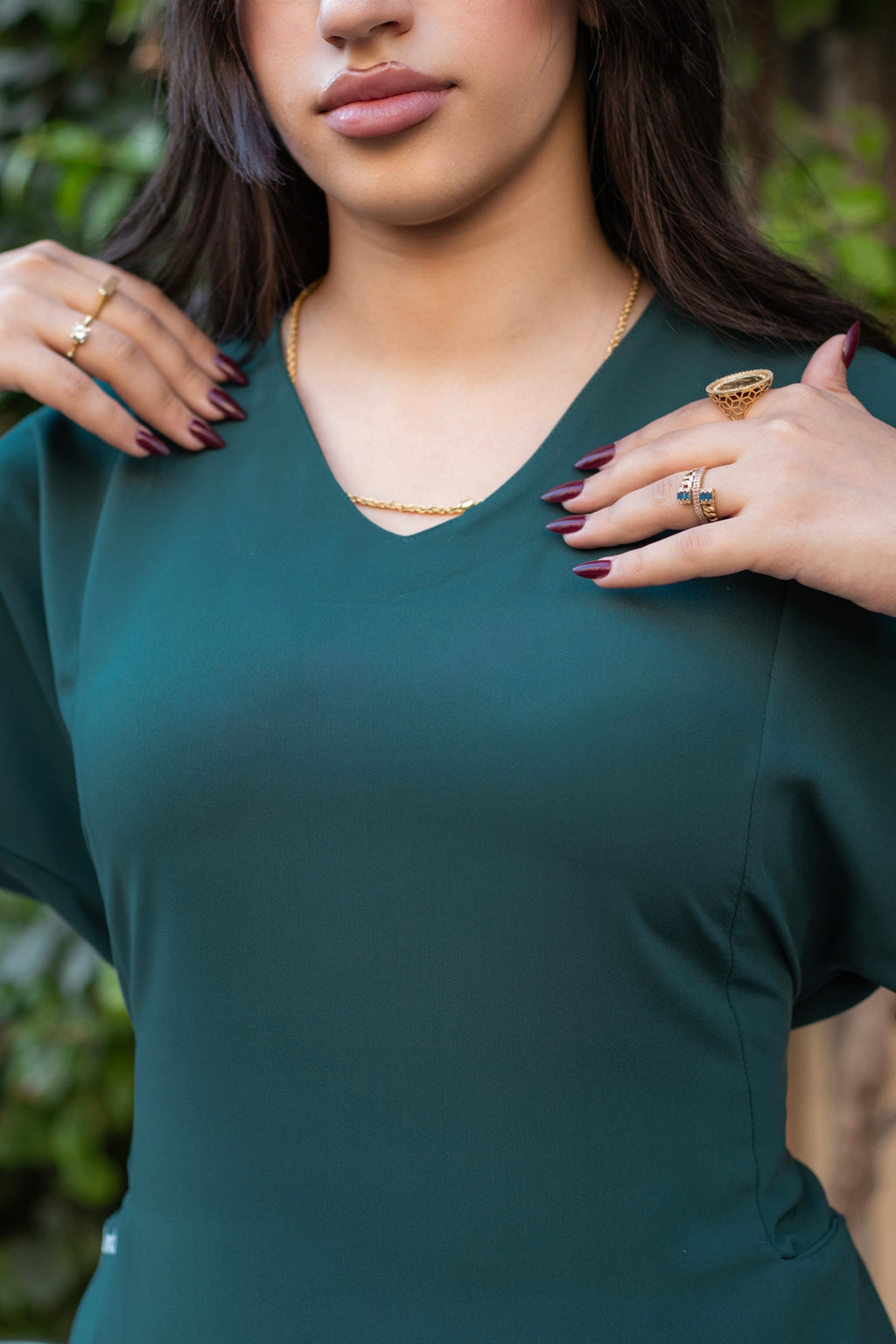 Emerald Green Back Ribbon