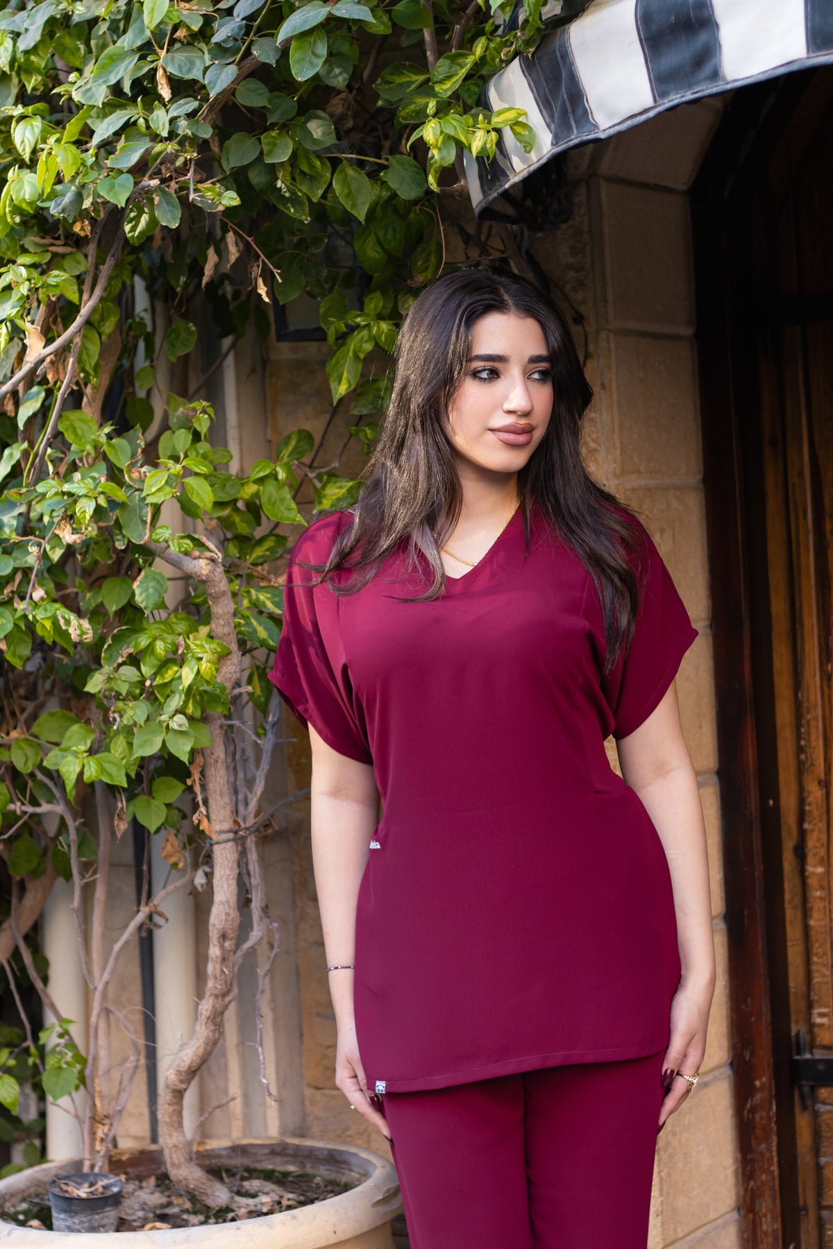 Burgundy Back Ribbon