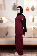 Burgundy Half Collar