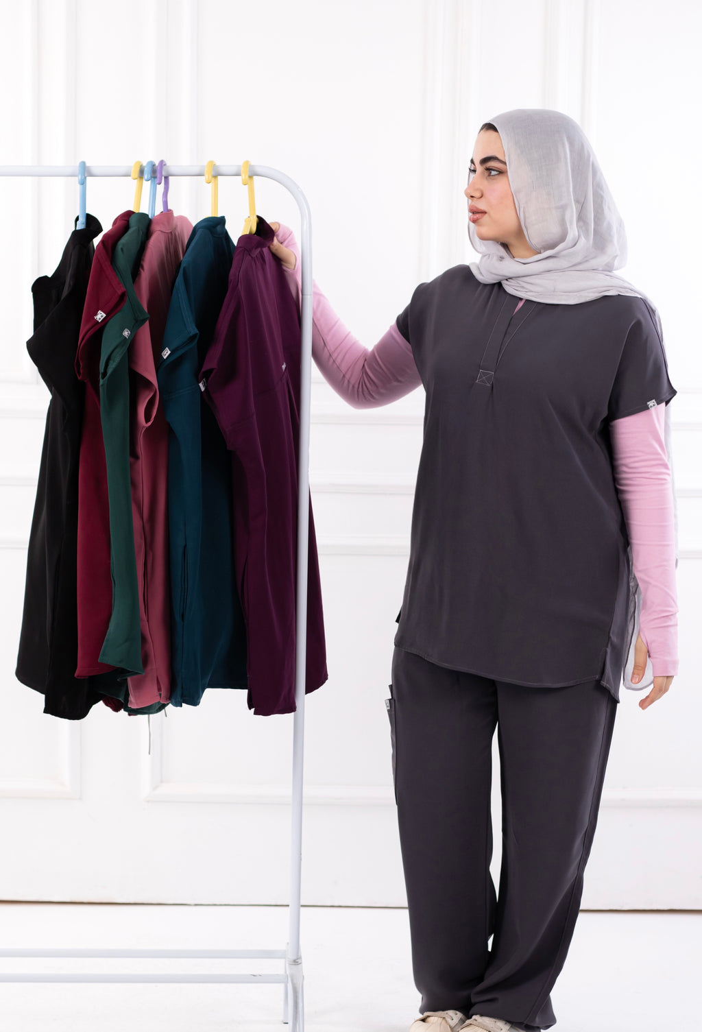 Dark Gray Half Collar
