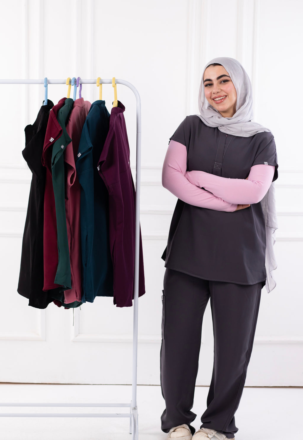 Dark Gray Half Collar