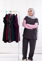Dark Gray Half Collar
