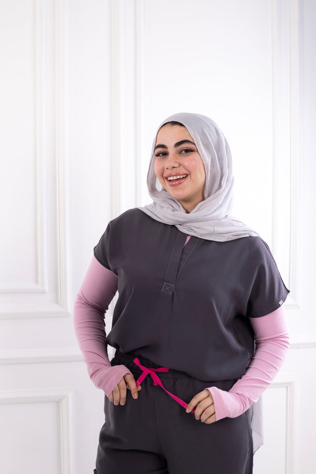 Dark Gray Half Collar