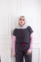 Dark Gray Half Collar
