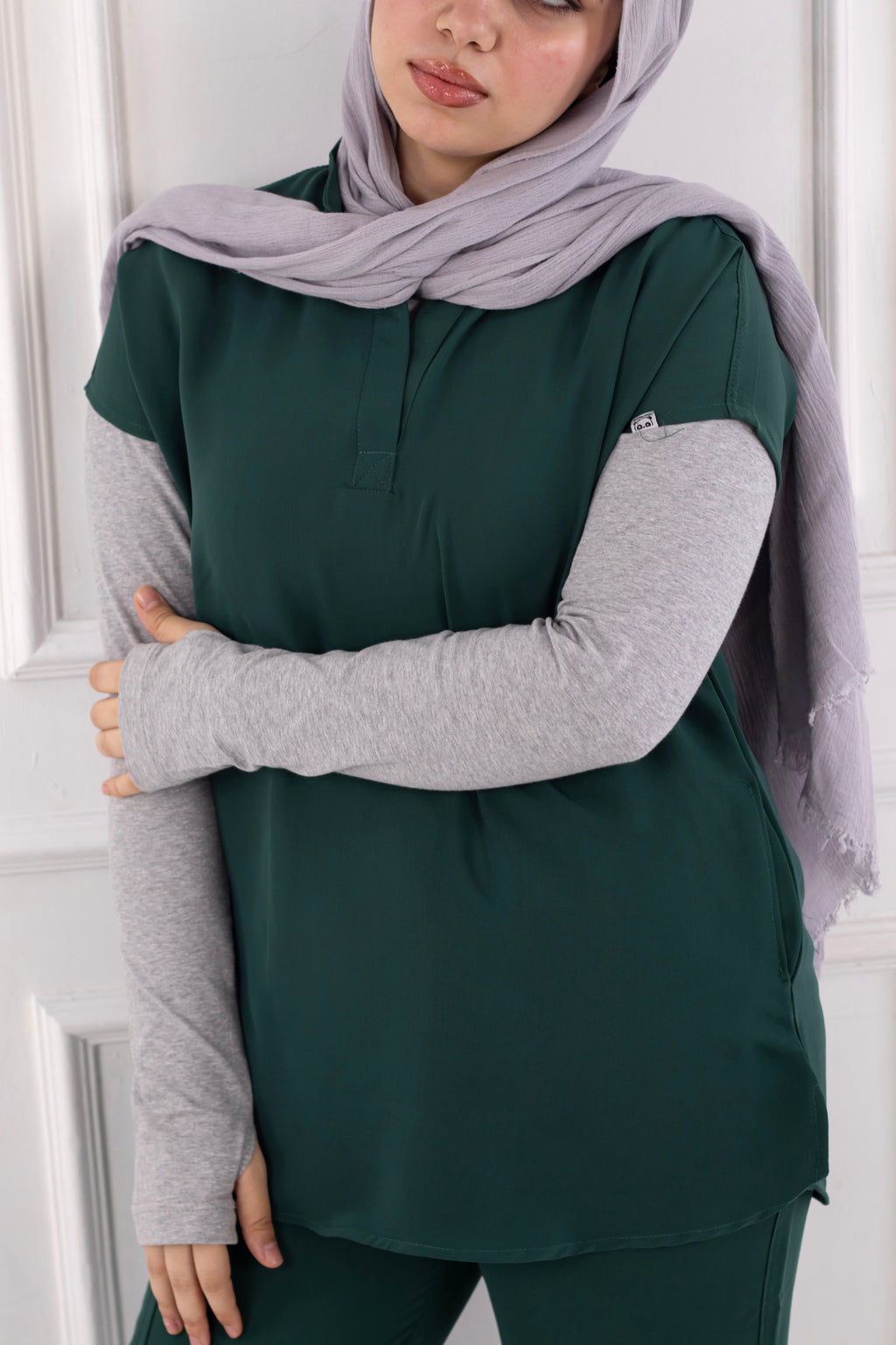 Emerald Green Half Collar
