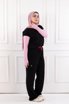 Black Half Collar