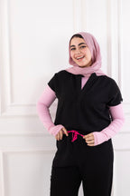 Black Half Collar