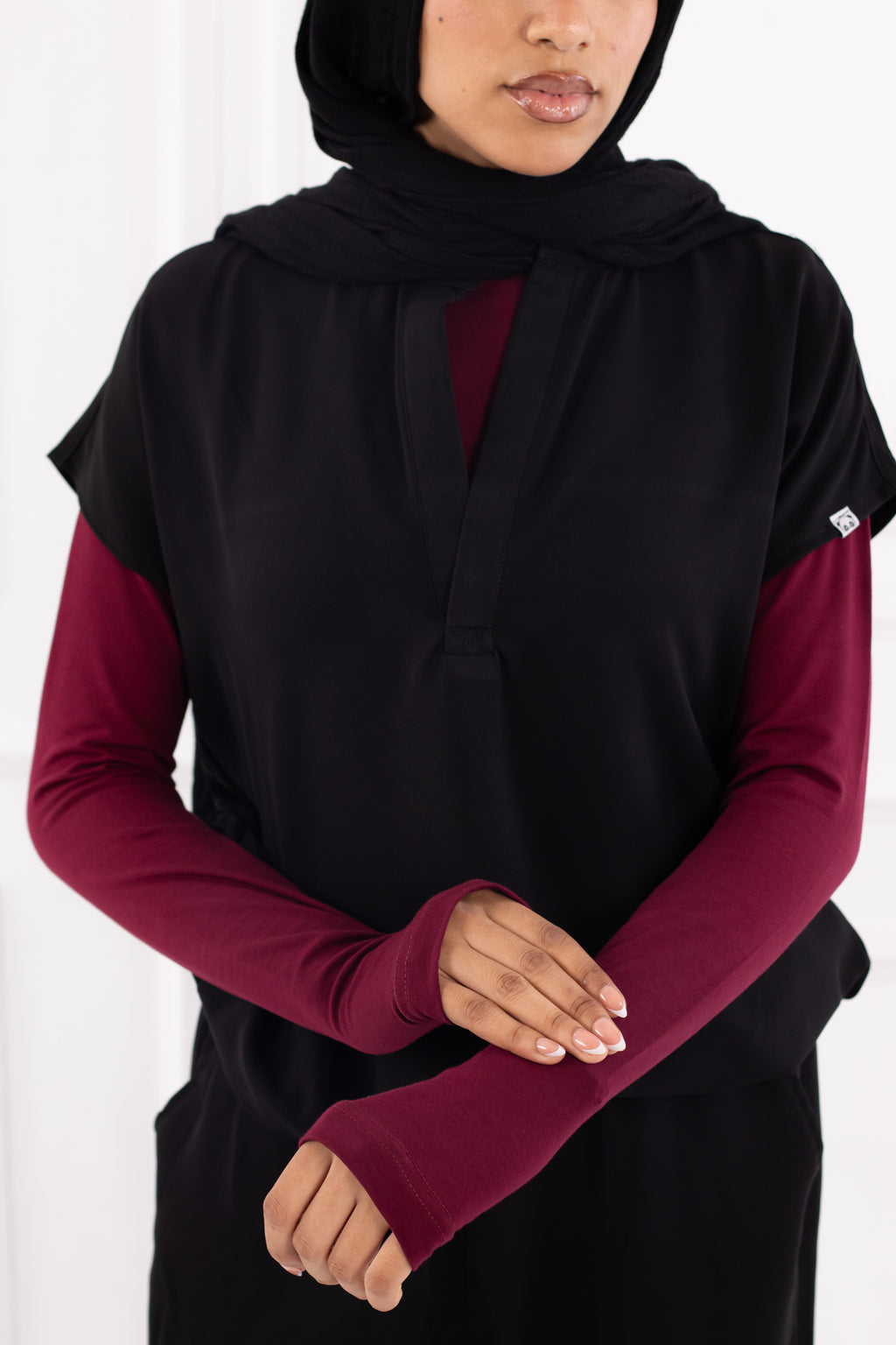Burgundy Basic Top