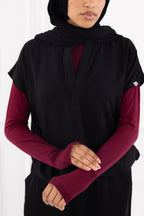 Burgundy Basic Top