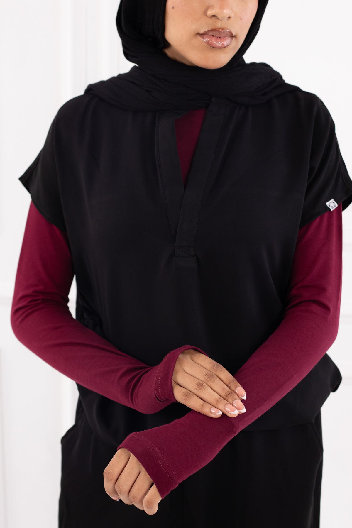 Burgundy Basic Top