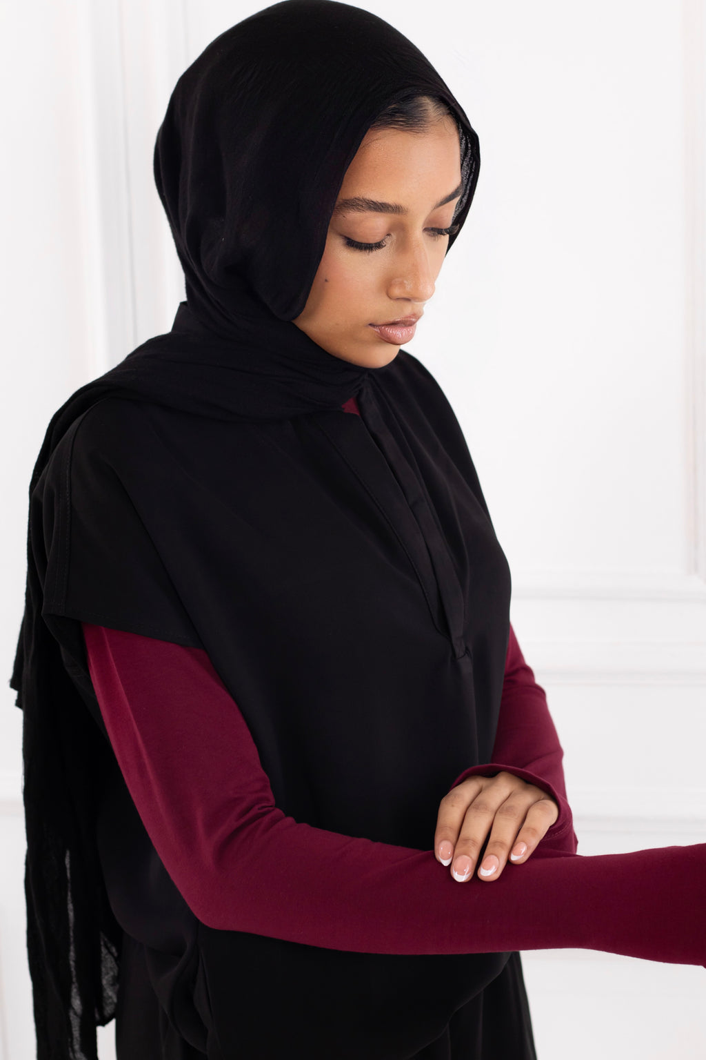 Burgundy Basic Top