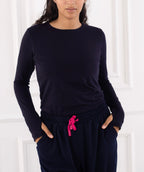 Navy Blue Basic Top