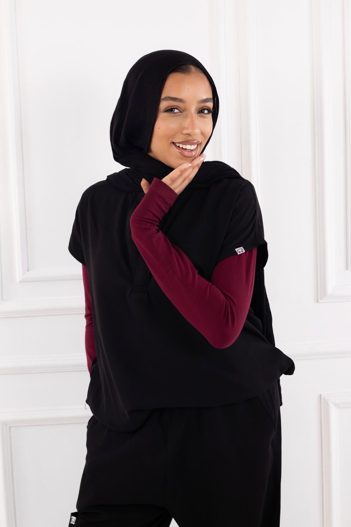 Burgundy Basic Top