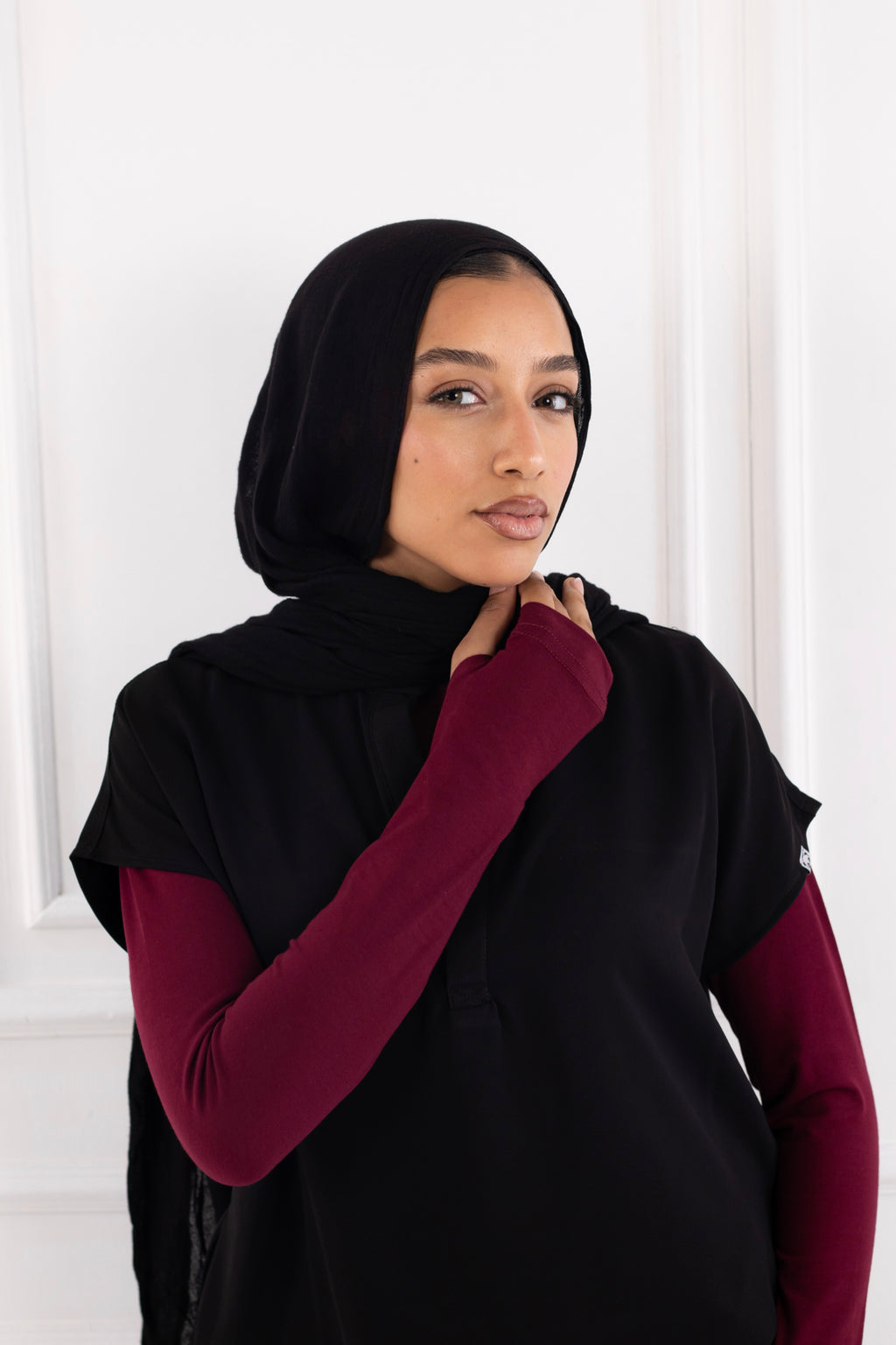 Burgundy Basic Top