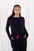 Navy Blue Basic Top