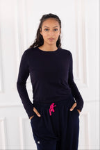 Navy Blue Basic Top