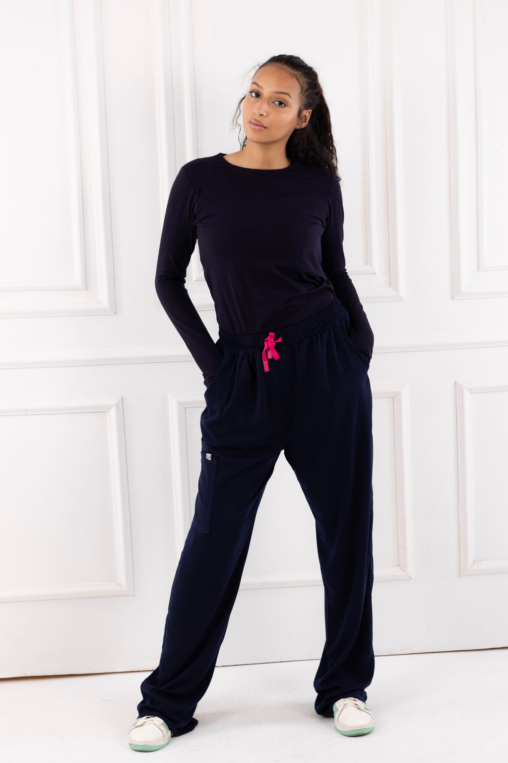 Navy Blue Basic Top