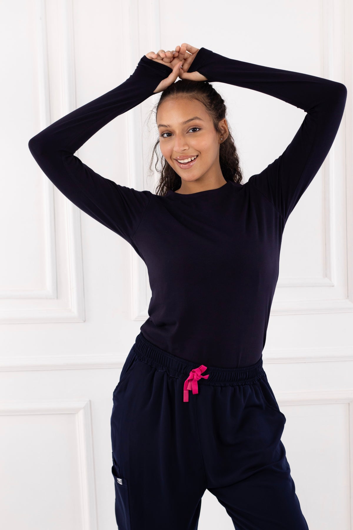 Navy Blue Basic Top
