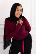 Burgundy Basic Top