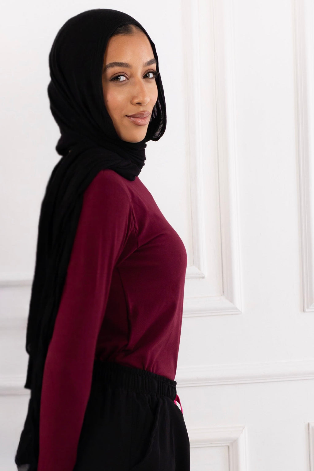 Burgundy Basic Top