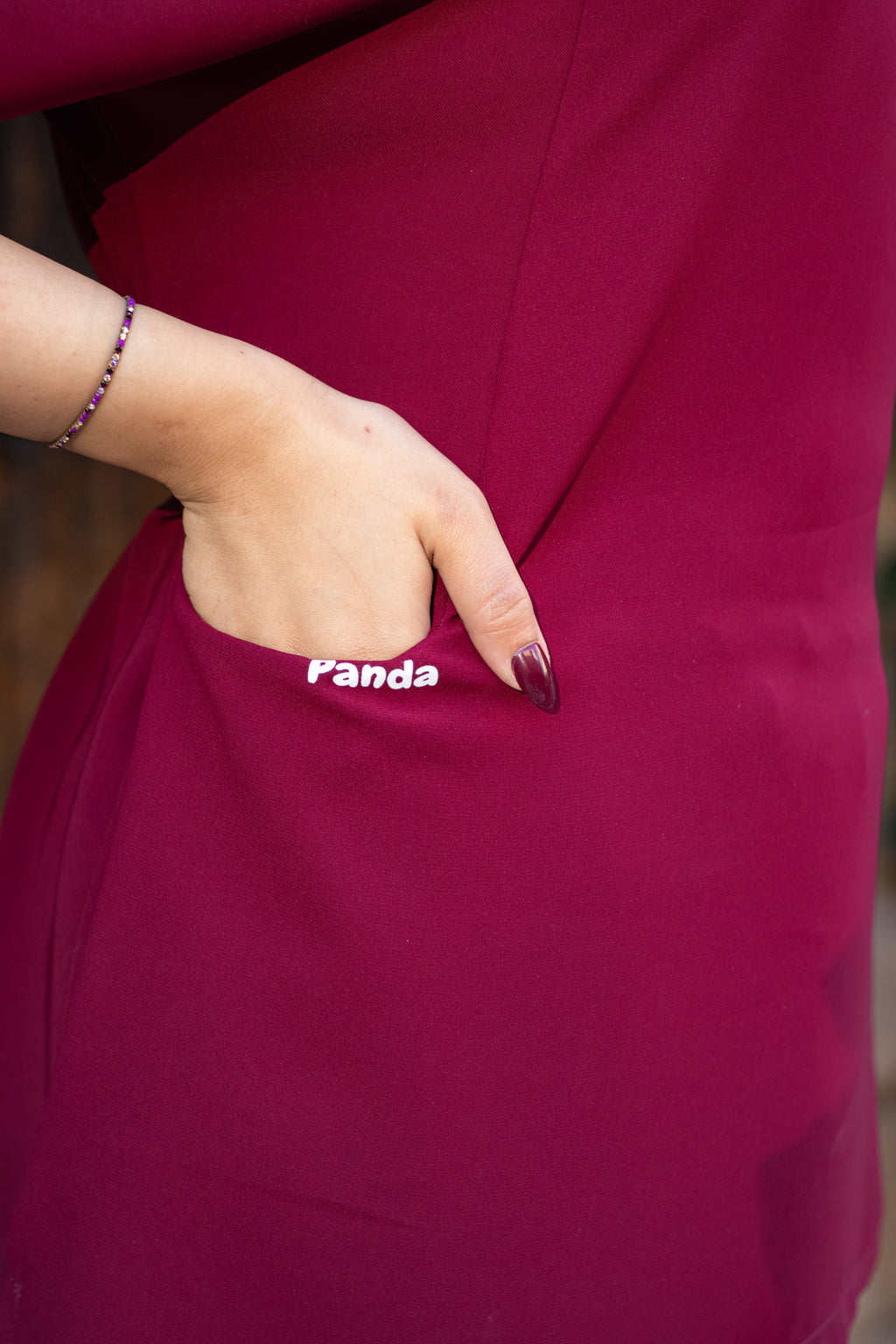 Burgundy Back Ribbon
