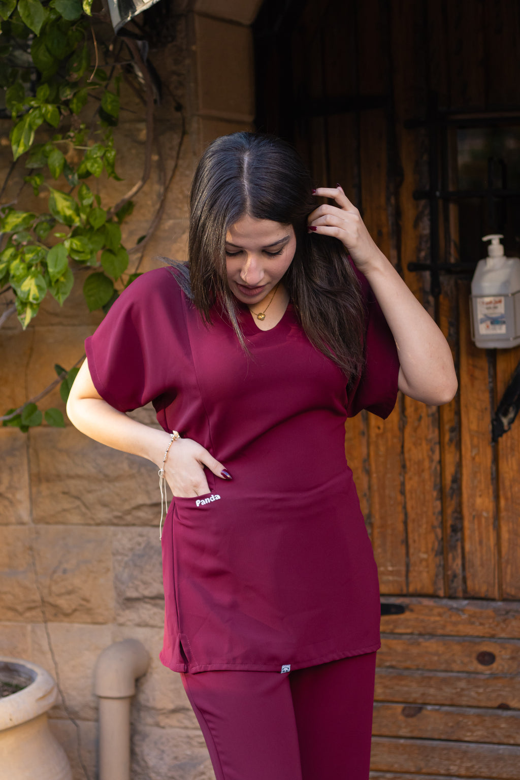 Burgundy Back Ribbon